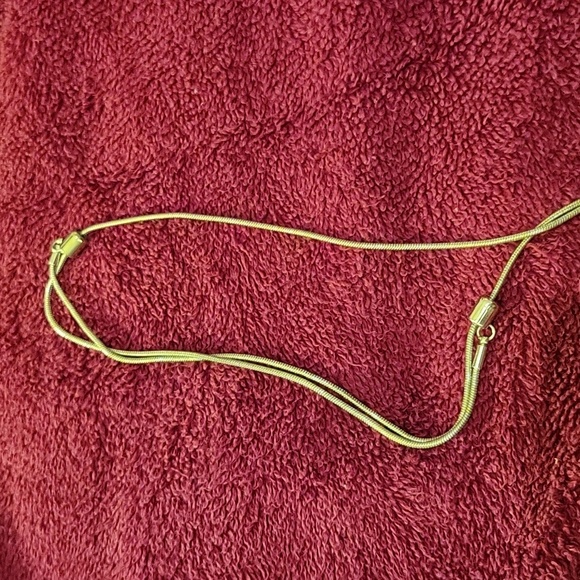 Chunky reversible two tone slider pendant necklace - Picture 3 of 3